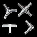 Miniatyrbilde 2 av 4: Akvarium fisketank luftpumpe kobling t-formet kobling Transparent elbow