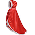 Miniatyrbilde 1 av 5: Party chili pels prinsesse hettekappe kapper kostyme for jenter utkledning Red 3-4t