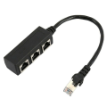 Pikkukuva 4 / 5: Perhe Ethernet RJ45 Kaapelisovitin 1 Uros 3 Naaras Jakaja P