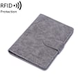 Pikkukuva 4 / 5: Uusi RFID-passilaukku, yksinkertainen solki, lyhyt todistusklipsi, miesten ja naisten erittäin ohut lippuklipsi ulkomaanmatkoille RFID/NFC-signaalien suojaamiseen Coffee