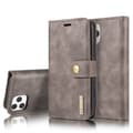 DG.MING 2-in-1 Magnetic Wallet iPhone 13 Brown
