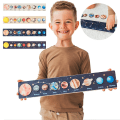 Miniatyrbild 1 av 3: Sol System Leksak för Barn 3D Pussel Rymdstjärnor Planeter Vetenskap Kreativt Pussel Pedagogisk Leksak Light Yellow
