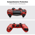 Miniatyrbillede 4 af 5: Silikone gummi etui cover til Sony Playstation 4 PS4 controller beskyttelsesskin til PS4 Pro Slim gamepad kontrol tommelfingergreb Camo sgrey