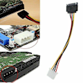 Pikkukuva 3 / 3: Sata-virtaliitin uros - Molex-naarasadapterikaapeli 15 cm 4-nastainen 15-nastainen