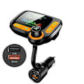 Pikkukuva 1 / 2: 1,7 tuuman Bluetooth 5.0 FM-lähetin Langaton Handsfree Aux-sovitin Kaksois-USB