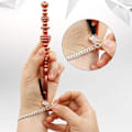 Miniatyrbillede 4 af 4: Armbånd Bærehjælpeklips Hjælper Fastgør Løsnere Fastgørelsesværktøj Kompatibelt med Ur Smykker Halskæde Silver