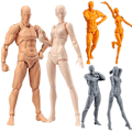 Miniatyrbillede 3 af 4: 2 stk./sæt Lys Krop Chan & Kun Pvc Bevægelig Action Figur Model Til Shf Version 2.0 Gaver Skin Color