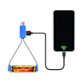 Miniatyrbillede 1 af 5: 3.7v Multifunktionel 18650 / 26650 Lithium Batterioplader Magnetisk Suge Usb Opladnings- og Afladningsledning