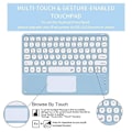 Miniatyrbild 4 av 5: Runt tangentbordfodral Bluetooth-tangentbordfodral för 2020 ipad air 4/10.9 tangentbord (svart)