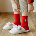 Miniatyrbild 2 av 4: 2 st Fuzzy Toffelsockor Mjuka Varma Vinter Jul MahjongA 38-45koda MahjongA