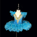 Miniatyrbilde 1 av 2: Profesjonell Ballerina Ballett Tutu for Barn Jenter og Voksne Danseklær blå 130 blue