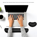 Miniatyrbilde 3 av 5: Memory Foam Mekanisk Mykt Tastatur Musematte Sett Ergonomisk Håndleddstøtte Håndstøttepute For Kontor Datamaskin Laptop