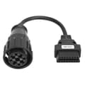 OBD2-adapter 12Pin MAN till 16Pin lastbilsdiagnostisk förlängningskabel ersättning för DELPHI