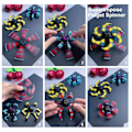 Miniatyrbild 2 av 4: 3-pack Fidget Spinner Transformerbar Fingertoppsspinner Kompatibel med Barn A