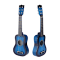 Miniatyrbild 1 av 4: 21 tums blå akustisk gitarr för barn
