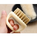 Miniatyrbild 3 av 5: 1 st Ringdesign Hästborst Herr Rakborste Plast Portabel Barberare Skäggborste
