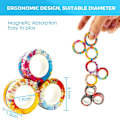 Miniatyrbild 5 av 5: Nya 3st Magnetiska Snurr Fidget Ring Spinner Magnet Fidget Leksaker Avstressande A