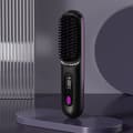 2-in-1 Cordless Hair Straightener/Curler, PTC Heating, USB-C Charging, Fast Heating, Three Temperature Settings, LED Display, Black.