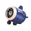 Miniatyrbild 5 av 5: Bluetooth 5.0 högtalare litet flygplan ljud digital smart högtal
