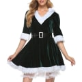 Pikkukuva 2 / 4: Joulupukinainen Mekko Talvi Oversize Neule Joulun Hieno Juhla-asu Huppari Pitkähihaisella Pehmo Cosplay Aikuisille M
