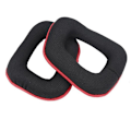 Miniatyrbilde 2 av 3: Erstatningsøreputer og hodebåndpute sett for Logitech G35 G930 G430 F450 Black Red