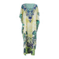 Miniatyrbild 1 av 4: Kaftan i bomull för kvinnor, strandkläder, lös tryckt bikiniöverdel