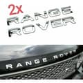 Krom Range Rover-grill, motorhuvsemblem, motorhuvs- och bakluckebokstäver (2-pack)
