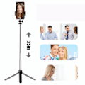Miniatyrbild 3 av 5: Selfie Stick, Bluetooth Selfie Stick Tripod 3-i-1 Selfie Stick med Bluetooth-fjärrkontroll