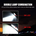 Miniatyrbillede 3 af 5: Cob Led Walkman USB Lys Genopladelig Cob Arbejdslampe Multifunktions Lommelygte Med Hængekrog, (sort) black
