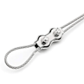 Miniatyrbilde 3 av 4: 12 stk. M2 Duplex Klemmer Rustfritt Stål Tau Kobling Rustfritt Stål Wire Tau Klemme