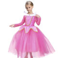Miniatyrbild 2 av 3: Prinsessklänning Regnbåge Tyllklänning Födelsedag Barnkläder Pink 150cm