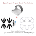 Miniatyrbild 1 av 5: Trebladspropeller för DJI Mavic Mini / Mini 2 / SE drönare, lättviktiga propellrar, bladbyte, vingfläktar, reservdelar, tillbehör Set c