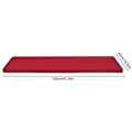 Miniatyrbilde 1 av 5: Benkesvingpute med festesnor, rektangulær, vanntett, tykk, sklisikker hagemøbelpute Red 120*42CM