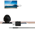 Pikkukuva 2 / 2: Usb Bluetooth 5.0 Audio -sovitin Lähetin Vastaanotin TV:lle/PC:lle Auton Aux-kaiuttimelle.