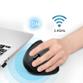 Miniatyrbillede 2 af 5: Trådløs Ergonomisk Mus Optisk Vertikal Mus
