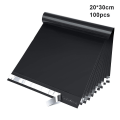 Miniatyrbilde 1 av 5: 100/200 stk. Konvolutter for forsendelse, forsendelsesposer med selvklebende stripe Black 100pcs Size - 8*12inch