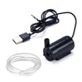 USB dränkbar pump 1m kabel DC lågspänning ultratyst mini liten vattenpump 5V dränkbar pump Black