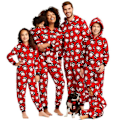 Miniatyrbild 1 av 3: Julpyjamas Matchande Familjepyjamas Jultomte Tryck Förälder-barn Hemmakläder Tvådelad Kostym mom 6-9M