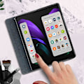 Miniatyrbilde 4 av 5: Etui til Samsung Galaxy Z Fold 2 Lommebok og Stativfunksjon - Mørkeblå (Mørkeblå)