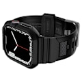 Miniatyrbillede 6 af 6: Spigen Apple Watch 44/45 mm Etui/Armbånd Rugged Armor 'Pro' Sort 50