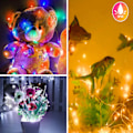 Pikkukuva 3 / 4: Puutarhavalot Jouluvalot Multi-Color 10M 100LED 2PCS