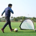 Miniatyrbillede 2 af 5: 5 Farver Fodboldmål Net Foldbart Træningsmål Net Børn Indendørs Udendørs Legetøj Orange