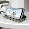 Miniatyrbillede 4 af 5: Etui kompatibelt med Motorola Moto E7i Power Folio Kortholder Funktion gylden (Guld)