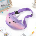 Miniatyrbild 3 av 3: Söt Enhörning Plysch Midjeväska Axelväska Söt Tecknad Djur Crossbody Väska Liten Väska För Flickor Multicolour