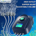 Miniatyrbilde 2 av 5: Høy effekt 8w 12w akvarium oksygen luftpumpe fisk akvarium luftkompressor Sb748 just a pump Eu plug
