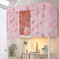 Miniatyrbild 3 av 3: Tryckt Sovsalsbäddgardin Med Rep & Spänne College Enkelsängsskyddstyg För 4/4,5 Tums Koj Pink Watermelon 1.15M