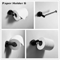 Miniatyrbilde 5 av 5: Moderne Baderom Svart Hardware Rustfritt Stål Håndkleholder Håndkle