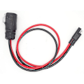 Miniatyrbillede 3 af 4: 10AWG 2-benet strøm industriel cirkulær konnektor til SAE adapterkabel, Solar Plug til SAE konnektor