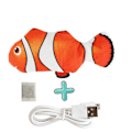 Miniatyrbild 1 av 4: Elektronisk husdjursleksak för katt, elektrisk USB-laddning, simuleringsfiskleksaker för hund katt tugga leka bita tillbehör dropshipping Red carp