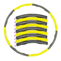 Pikkukuva 1 / 2: Painotetut Hula-vanteet kuntoiluharjoitteluun yellow  and  grey